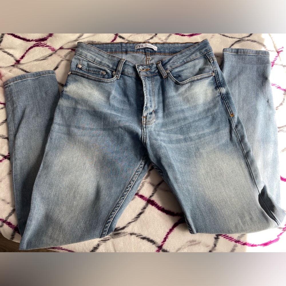 Zara Mens Light Blue Denim Jeans
